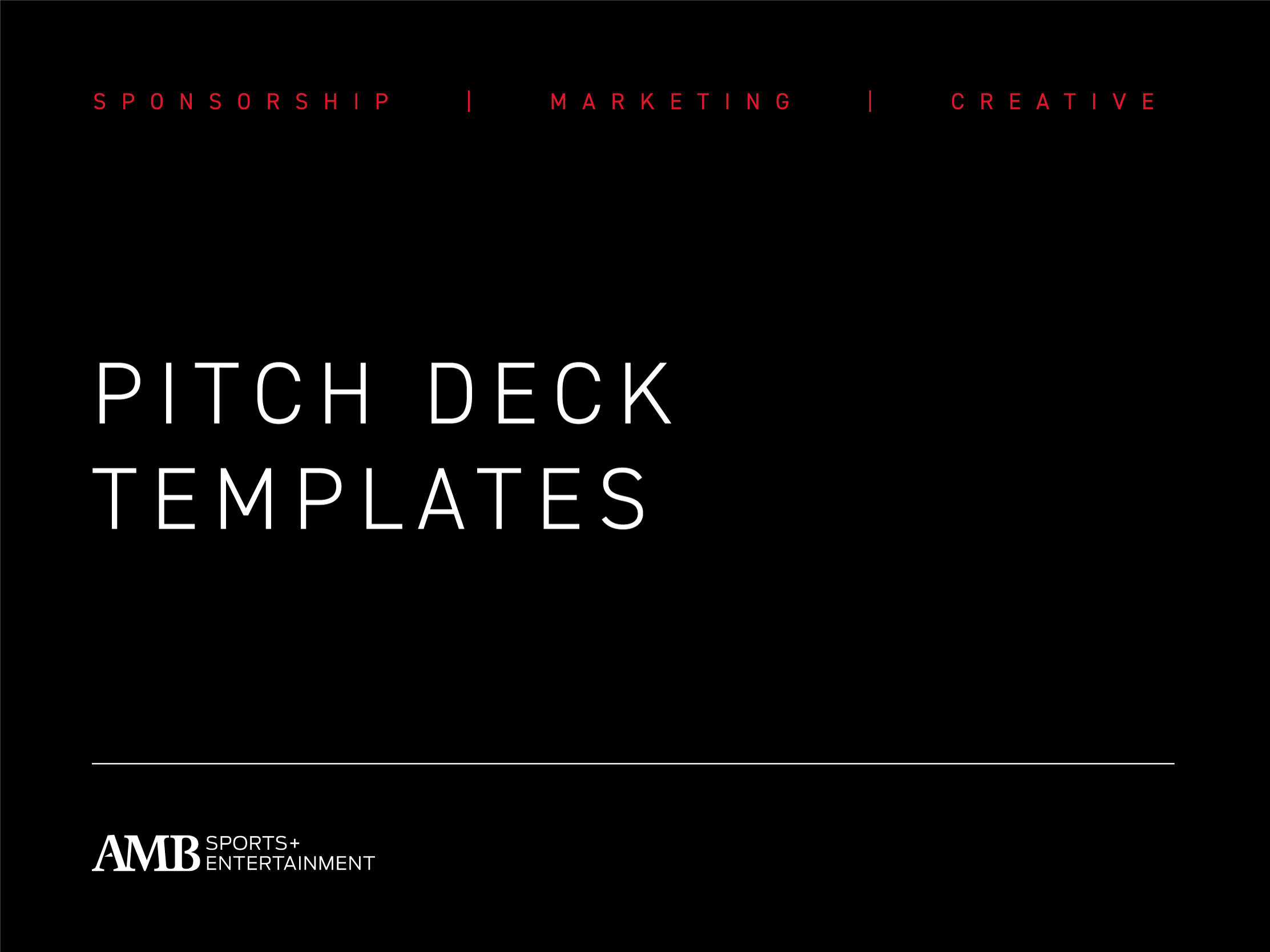 Winning Deck Templates for AMB Sports + Entertainment